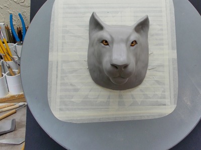 Tiger face, Part 5: Making the ears.