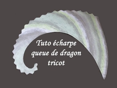 TUTO ECHARPE QUEUE DE DRAGON AU TRICOT knit scarf dragon tail