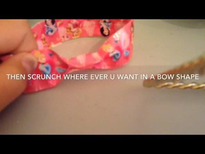 How to make a duct tape bow bracelet