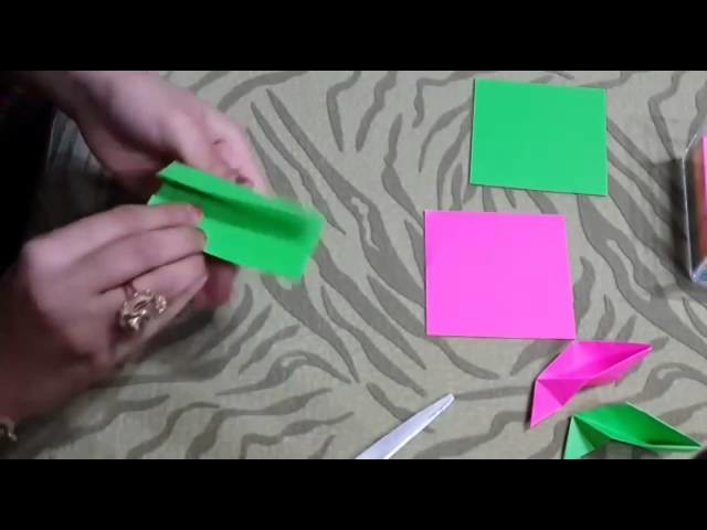 How to make origami flowers step by step!!!!!