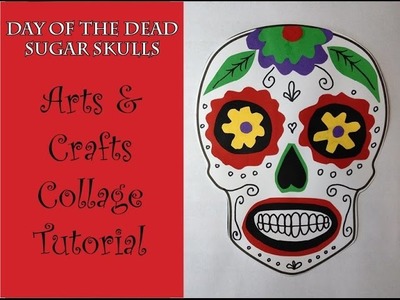 Day of the Dead Sugar skull Collage Craft Art Tutorial