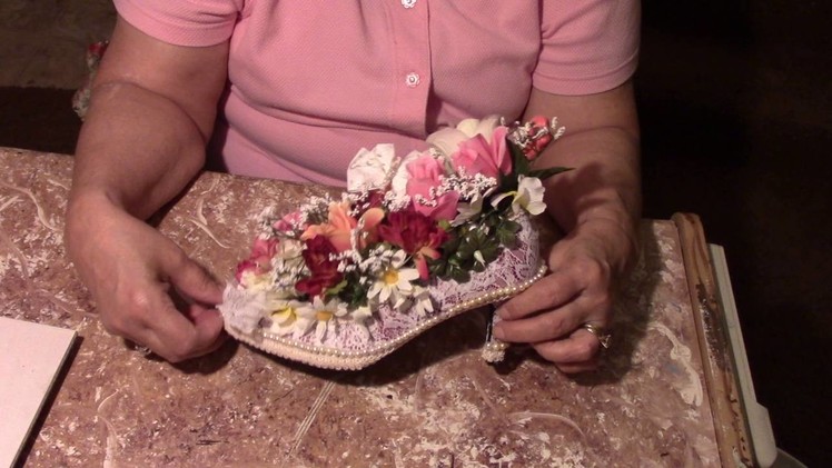 DIY   A Shoe Full Of Flowers Gifts Crafts Saundra A.Meades