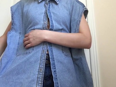 DIY: Denim Shirt to Dress (Sewing Tutorial)