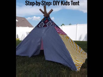DIY Kids Indian TeePee Play Tent -Craft Project (Step-by-Step)