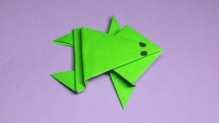 Easy Tutorial: Make a paper frog | origami frogs folding instructions | DIY-Paper Crafts