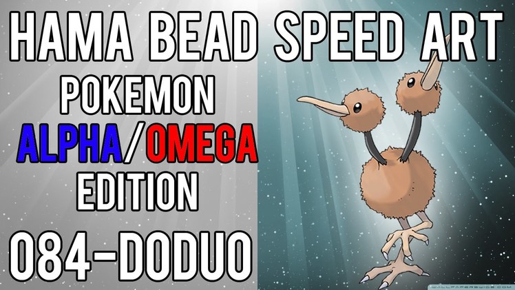 Hama Bead Speed Art | Pokemon | Alpha.Omega | Timelapse | 084 - Doduo