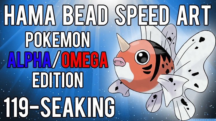 Hama Bead Speed Art | Pokemon | Alpha.Omega | Timelapse | 119 - Seaking
