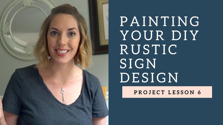 How to Paint a Rustic Wood Sign!