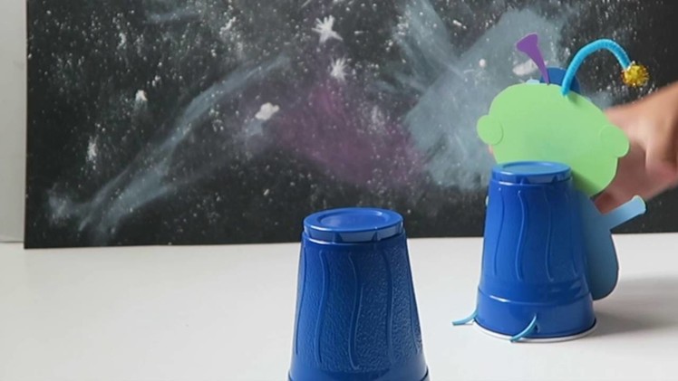 Jumping Alien and Galaxy Art Craft for Kids!