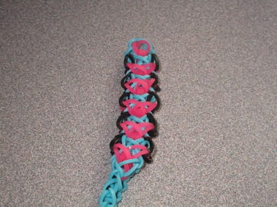 Rainbow Loom Tutorial: Butterfly Diamond Bracelet