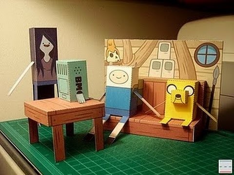 Adventure time papercraft DIY