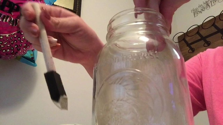 DIY Distressed Mason Jar