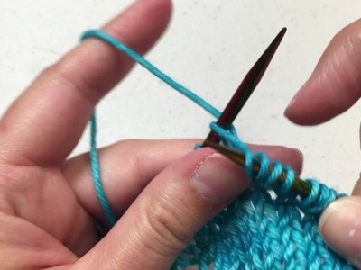How to knit KYOK, or (k1, yo, k1) into the same stitch