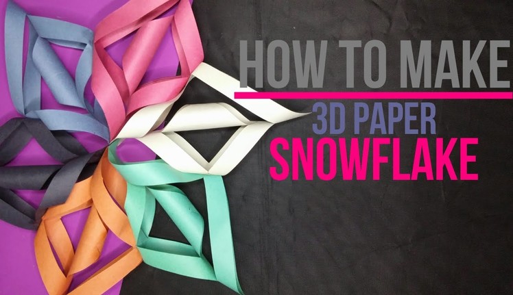 How to Make a 3D Paper Snowflake [DIY] by Brain Washer