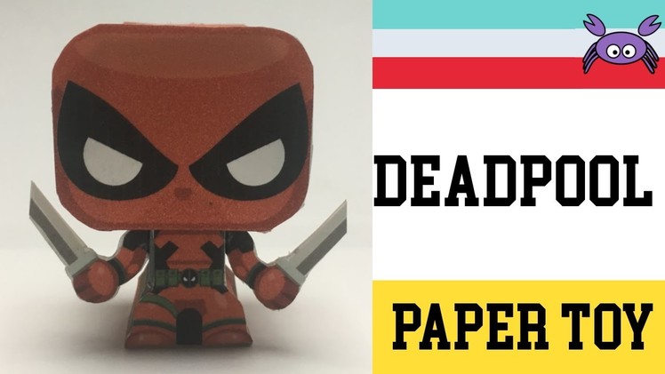 How to Make a Deadpool Paper Toy ( Papercraft ) (free template) by Gus Santome
