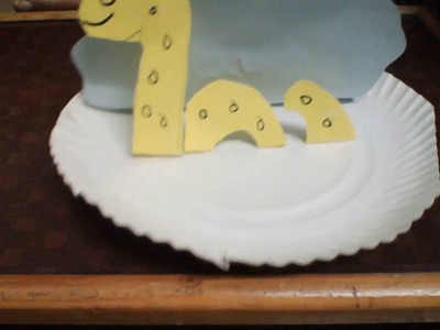 How to make monster with paper plate, craft with paper plate, easy craft for kids