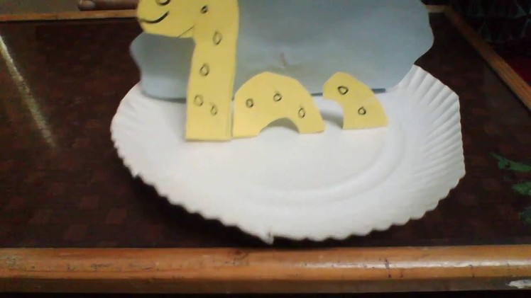 How to make monster with paper plate, craft with paper plate, easy craft for kids