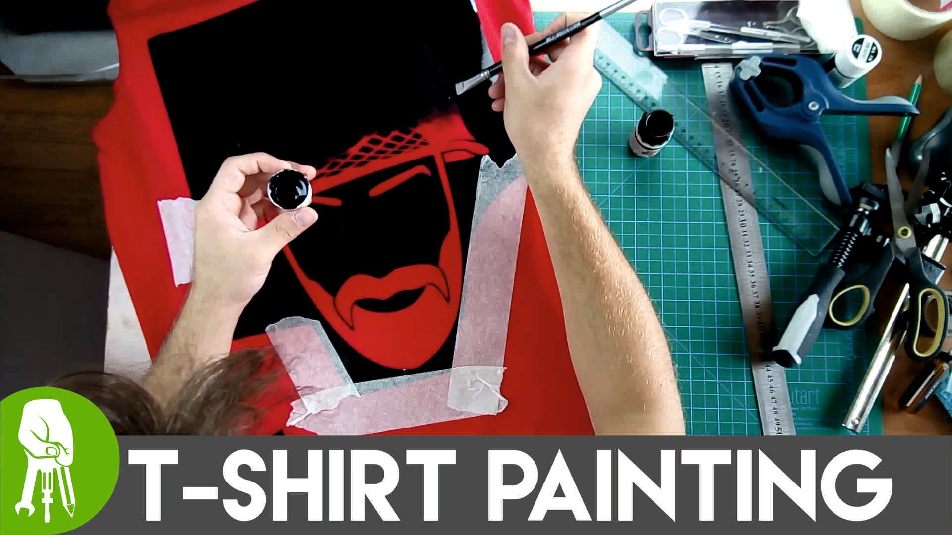 How To Paint Tshirt Using Your Own Stencil