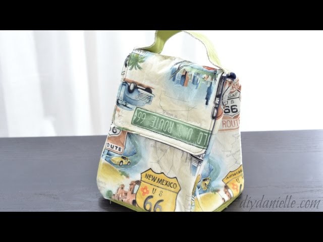 How to Sew a Simple Lunch Bag with Hook & Loop Closure