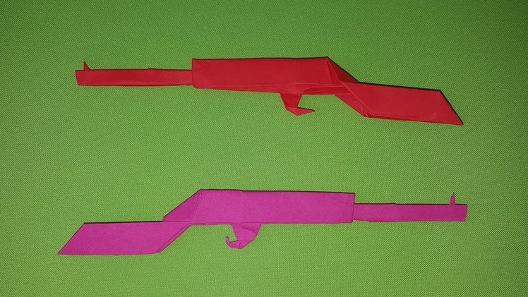 Origami AK 47 Kalashnikov (How to make) [Full HD]