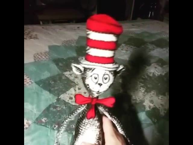 The Cat in the Hat Amigurumi Crochet Doll I Made (Commission)