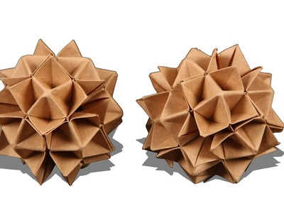 3D Origami Spike Ball | How To Make Origami Spike Ball | Origami Tutorials | Origami Spike Ball