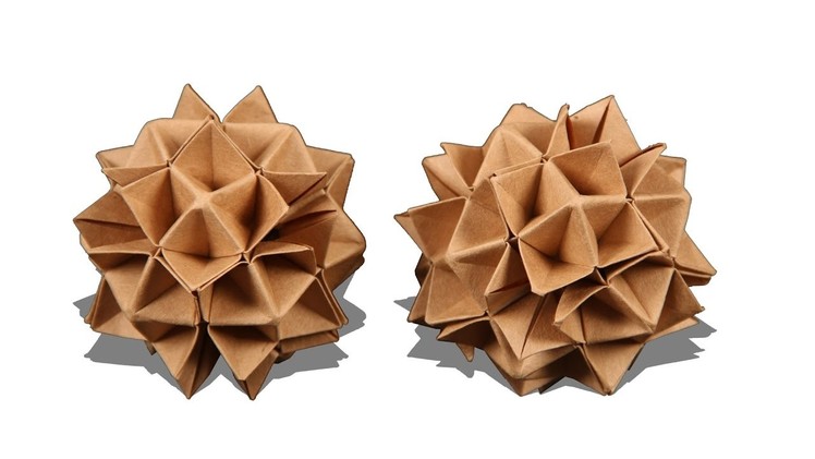 3D Origami Spike Ball | How To Make Origami Spike Ball | Origami Tutorials | Origami Spike Ball