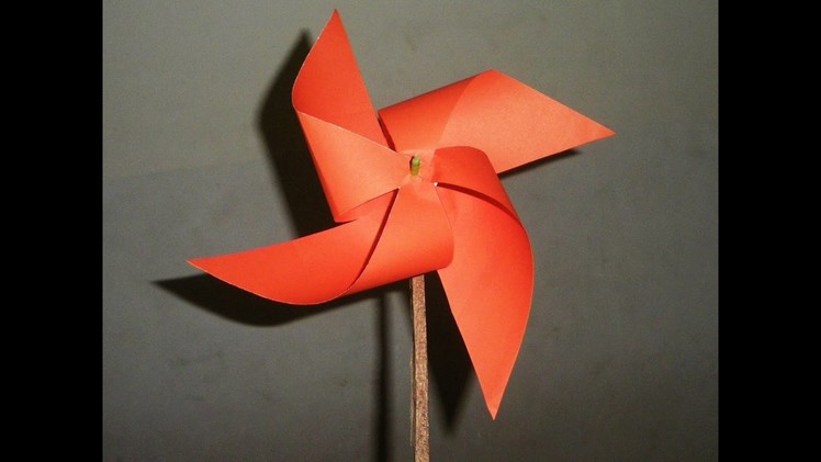 DIY Easy Paper Made Windmill Toy