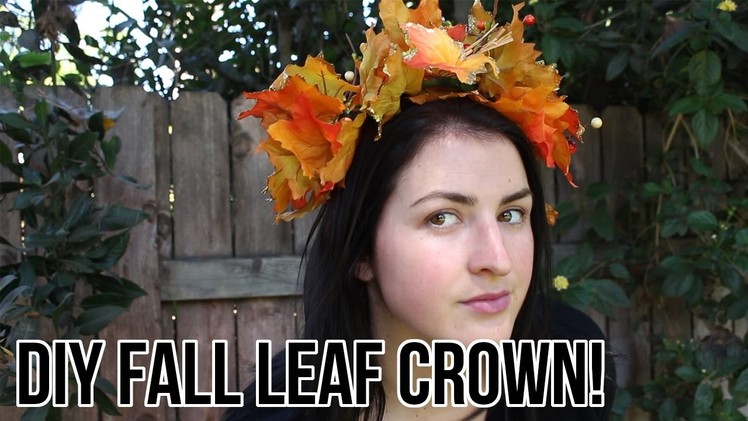 DIY Fall Leaf Crown Tutorial