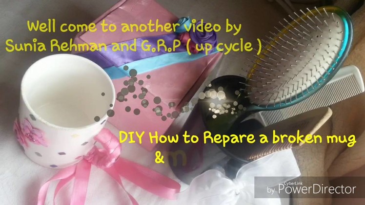 DIY How to Repair a broken mug & make it usable again in just 1.5 minutes. Make recycling easier