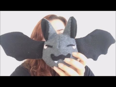(｡♥‿♥｡)DIY Sleepy Bat Plush (Free pattern!!)