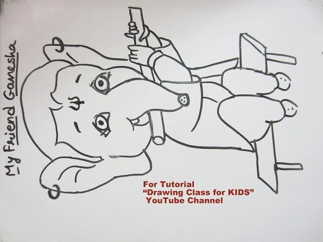 How to Draw- My Friend Ganesha Movie Ganpati Step by Step Tutorial for Kids