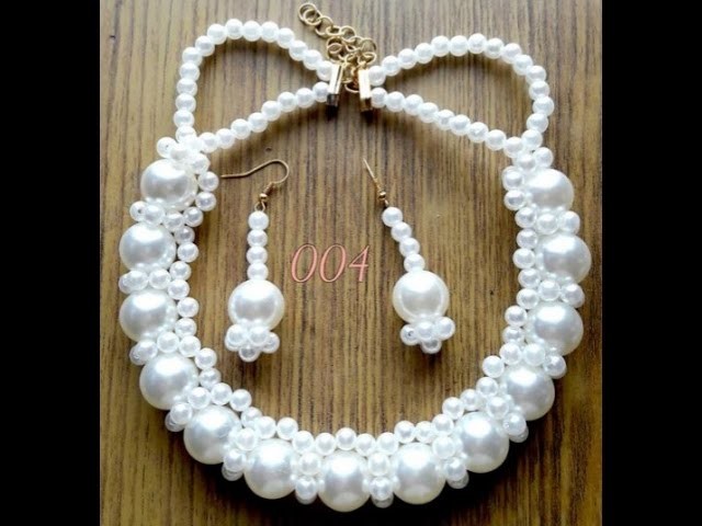 How to make a beautiful easy pearl Necklace