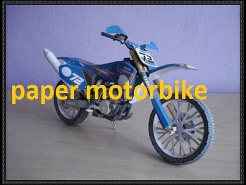How to make a mini electric motorbike from paper
