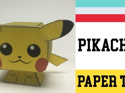 How to Make a Pikachu Paper Toy ( Papercraft ) (free template) by Becks Junkie
