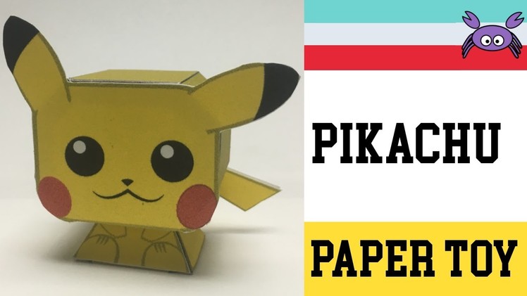 How to Make a Pikachu Paper Toy ( Papercraft ) (free template) by Becks Junkie