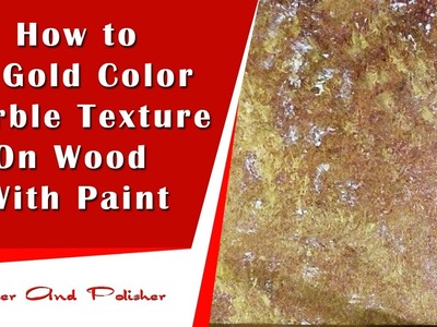 How to Make Gold Color Marble Painting