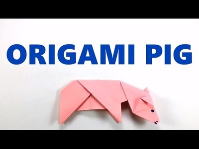 How to Make Origami Pig - Easy Origami Tutorial - DIY - Paper Folding Pig - Paper   Craft
