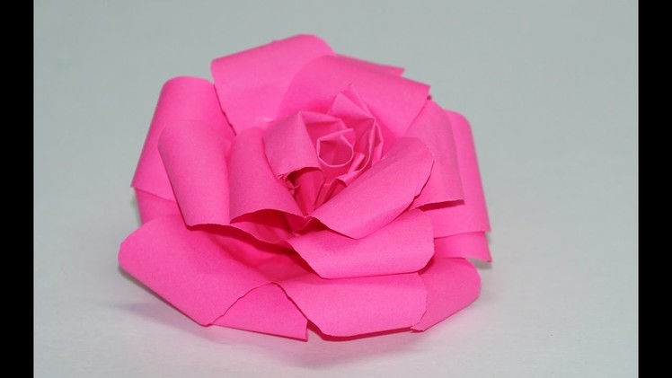 How to make Paper Rose. Easy Tutorial. DIY beauty and easy