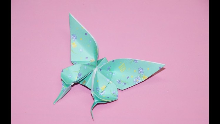 Origami butterfly. DIY beauty and easy