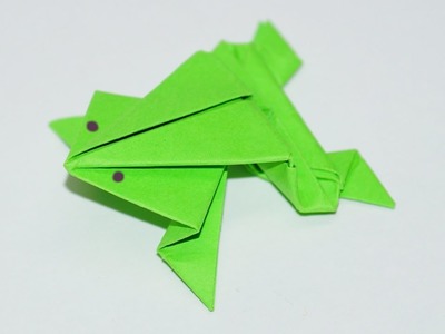 ORIGAMI FROG (Traditional model). DIY beauty and easy