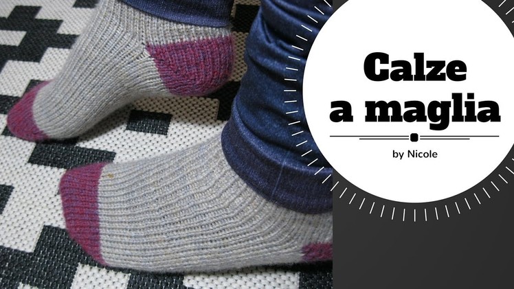 Calze a maglia tutorial. Knitting toe up socks