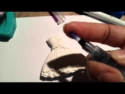 Coloring air dry clay with Faber-castell gelatos