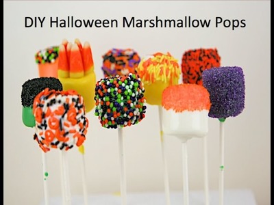DIY Halloween Marshmallow Pops