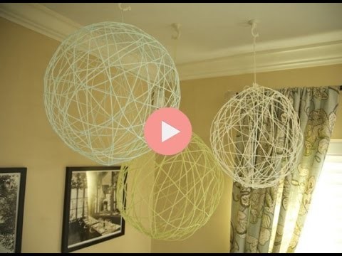 DIY Yarn Chandeliers for Party Decor