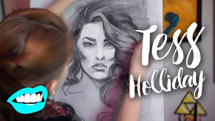 Drawing Tess Holliday. Rad Portraits #4 with Beth Be Rad | SNARLED |
