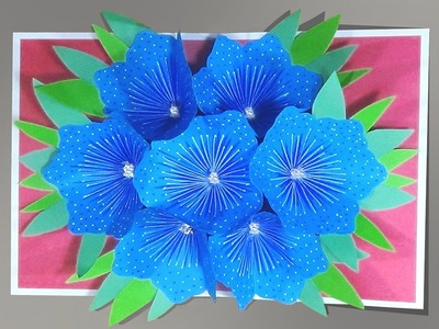 How To Make A 3d Flower Pop UP Card |