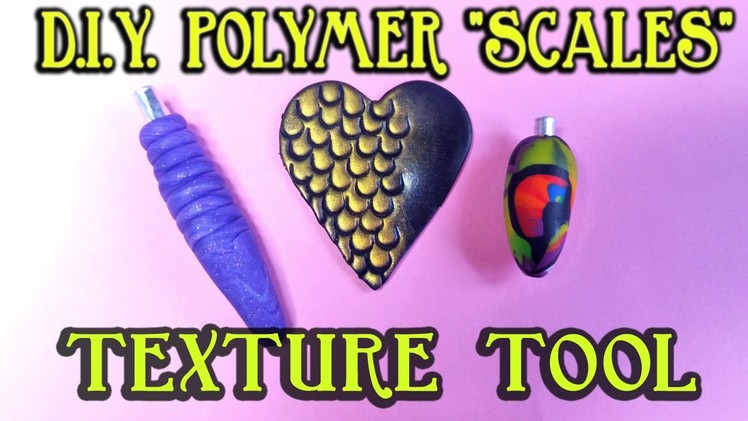 How To Make A Dragon Scales Texture Tool For Polymer Clay
