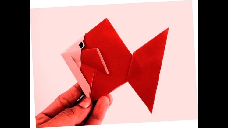 How to make a Paper Goldfish . . (Paper Fish Tutorial)