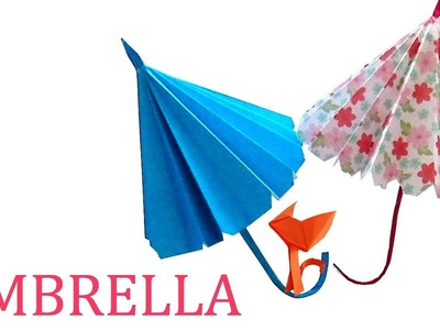 How to make a paper umbrella? Origami umbrella for children easily